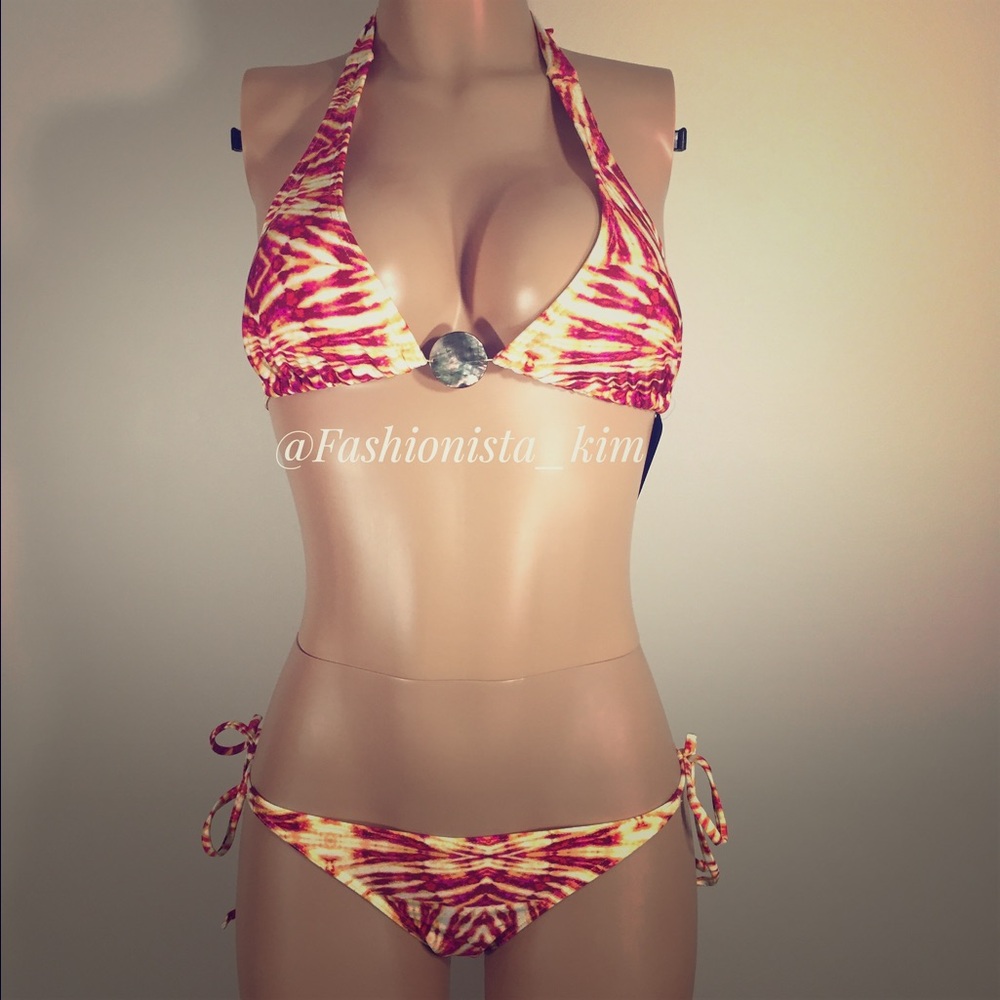 Kardashian kollection string bikini swim suit